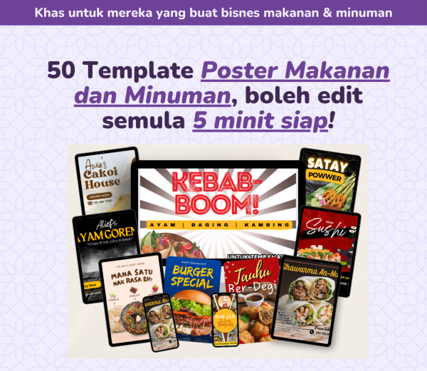 50 TEMPLATE POSTER BISNES MAKANAN